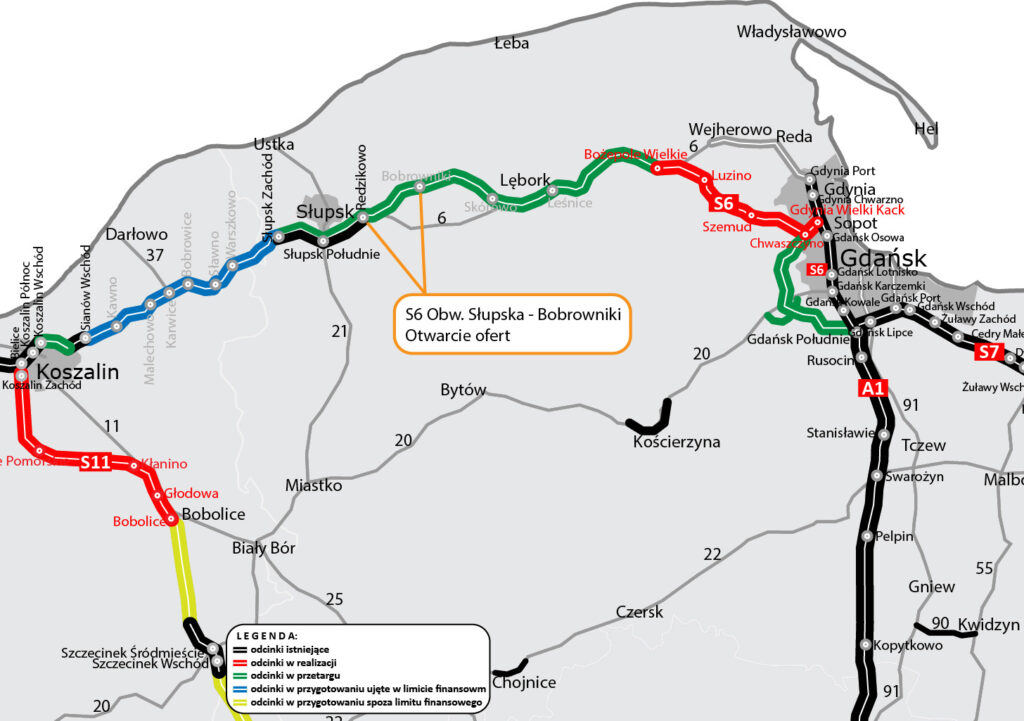 Znamy oferty na ostatni odcinek drogi ekspresowej S6 Trójmiasto - Słupsk - islupsk.pl